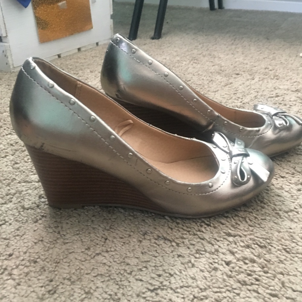 Silver wedges